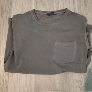 Comfort colors Gray t shirt all sizes front pocket